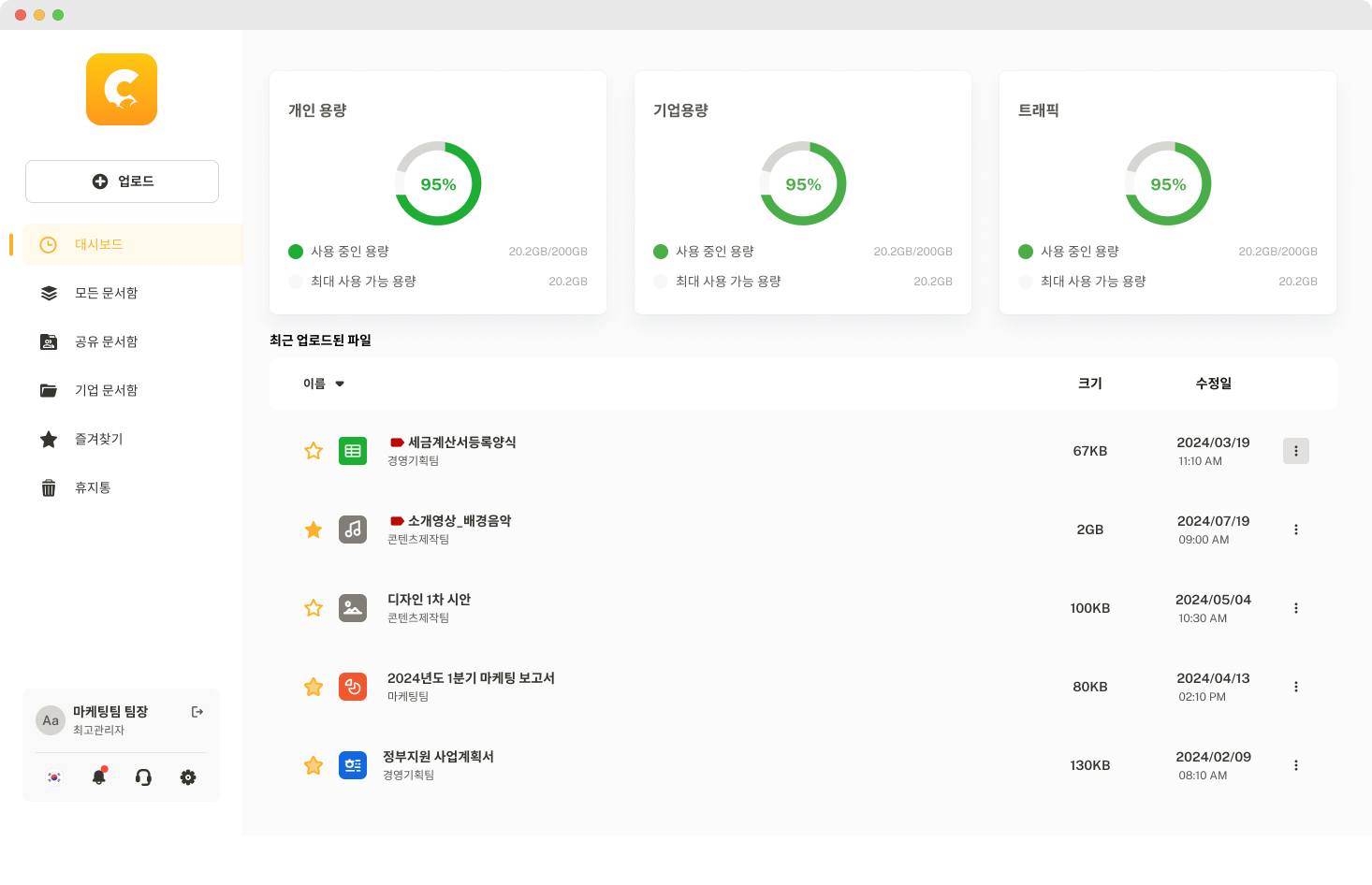 나스 클라우드 비교