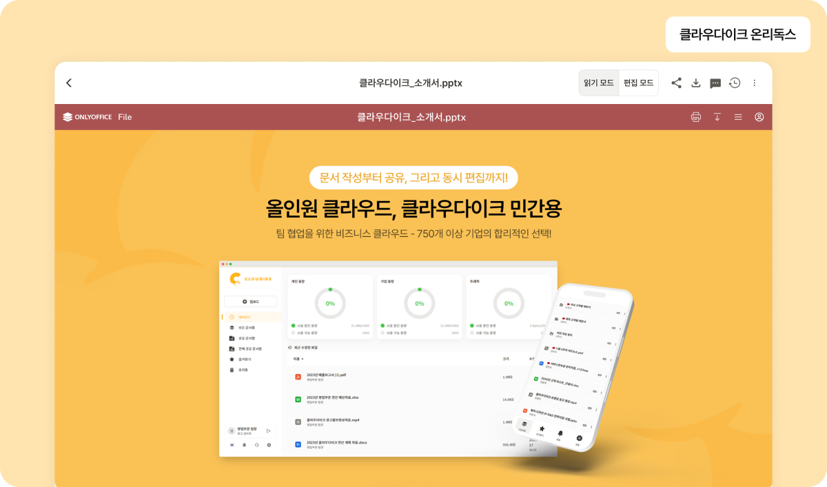 클라우다이크 온리독스 환경